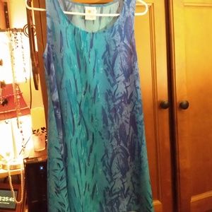 Blue Patterned Dress